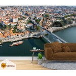Fototapetai "City skyline from sky" Fototapetai | Colorbee.lt